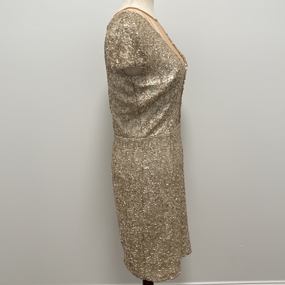 Dress The Population Sequined Dress, Pale Blush, Large - Picture 9 of 14